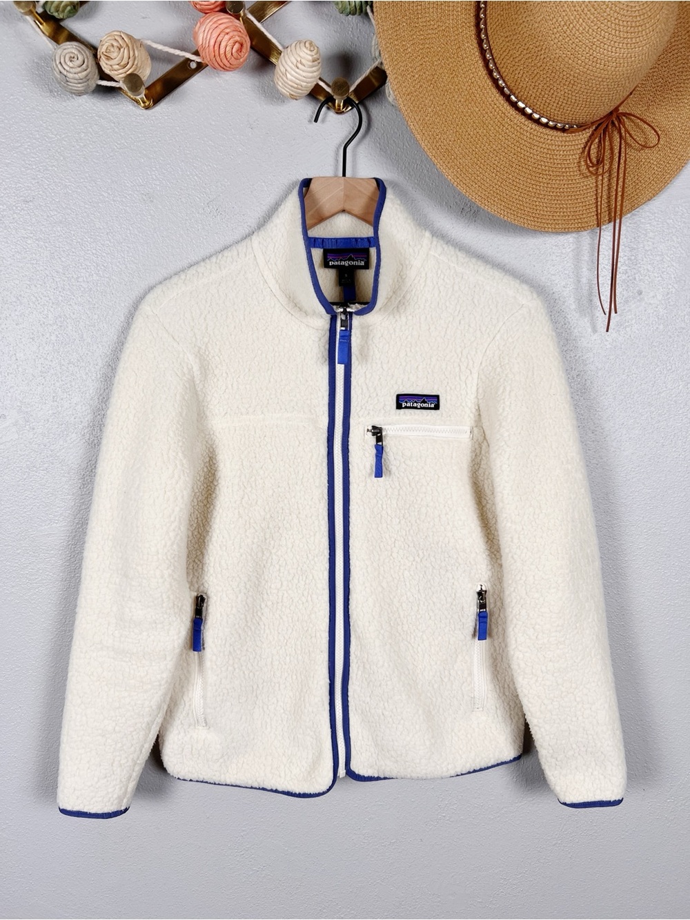 Patagonia Retro Pile Fleece Jacket in Natural Size Small - Picture 6 of 6